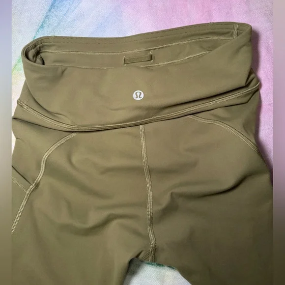 Lululemon Invigorate High-Rise Tight 25" Bronze Green - Picture 3 of 5